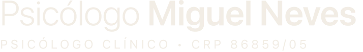 Psicólogo Miguel Neves
